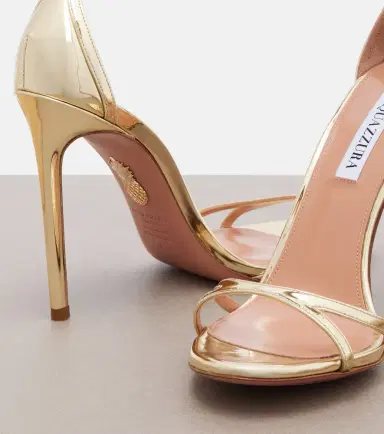 Aquazzura Metallic leather sandals | Thumbnail 2 Aquazzura Metallic leather sandals | Thumbnail 2