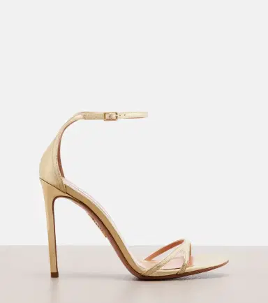 Aquazzura Metallic leather sandals | Thumbnail 4 Aquazzura Metallic leather sandals | Thumbnail 4