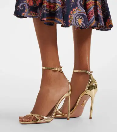 Aquazzura Metallic leather sandals | Thumbnail 5 Aquazzura Metallic leather sandals | Thumbnail 5