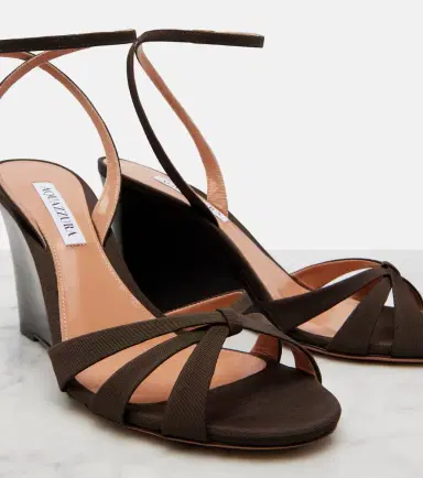 Aquazzura Tati grosgrain wedge sandals | Thumbnail 4 Aquazzura Tati grosgrain wedge sandals | Thumbnail 4