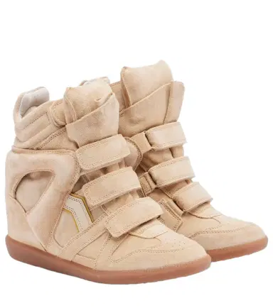 Isabel Marant Bekett suede wedge sneakers | Thumbnail 1 Isabel Marant Bekett suede wedge sneakers | Thumbnail 1