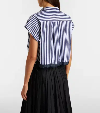 Sacai Striped poplin shirt | Thumbnail 4 Sacai Striped poplin shirt | Thumbnail 4