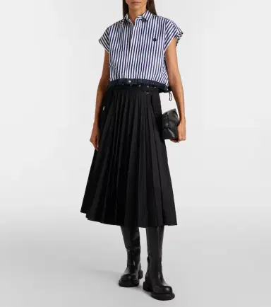 Sacai Striped poplin shirt | Thumbnail 5 Sacai Striped poplin shirt | Thumbnail 5