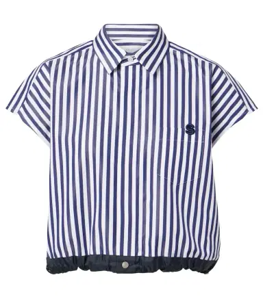 Sacai Striped poplin shirt | Thumbnail 1 Sacai Striped poplin shirt | Thumbnail 1