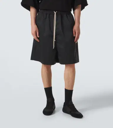 Rick Owens Faun faille Bermuda shorts | Thumbnail 4 Rick Owens Faun faille Bermuda shorts | Thumbnail 4