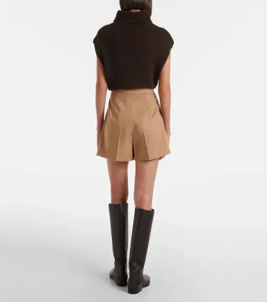 Max Mara Pleated camel hair shorts | Thumbnail 5 Max Mara Pleated camel hair shorts | Thumbnail 5