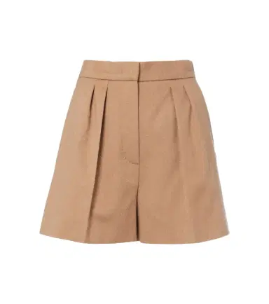 Max Mara Pleated camel hair shorts | Thumbnail 1 Max Mara Pleated camel hair shorts | Thumbnail 1