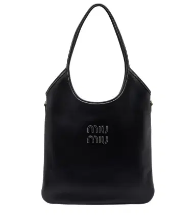 Miu Miu Ivy leather shopper | Thumbnail 1 Miu Miu Ivy leather shopper | Thumbnail 1