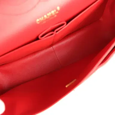 Chanel Chanel Jumbo Classic Double Flap Bag Red Shiny Caviar Gold Hardware | Thumbnail 9 Chanel Chanel Jumbo Classic Double Flap Bag Red Shiny Caviar Gold Hardware | Thumbnail 9