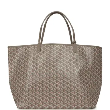 goyard Goyard Goyardine Canvas Greige and Pink Saint Louis GM Tote Bag Palladium Hardware | Thumbnail 1 goyard Goyard Goyardine Canvas Greige and Pink Saint Louis GM Tote Bag Palladium Hardware | Thumbnail 1