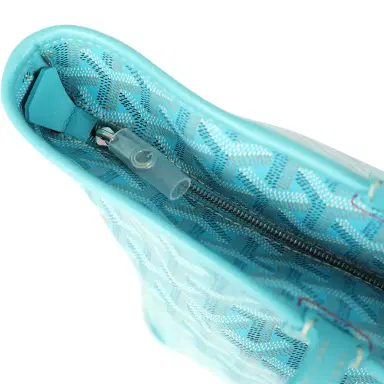 goyard Goyard Goyardine Canvas Turquoise Artois PM Tote Palladium Hardware | Thumbnail 7 goyard Goyard Goyardine Canvas Turquoise Artois PM Tote Palladium Hardware | Thumbnail 7