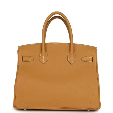 HERMÈS Hermes Birkin 30 Natural Sable Togo Palladium Hardware | Thumbnail 4 HERMÈS Hermes Birkin 30 Natural Sable Togo Palladium Hardware | Thumbnail 4