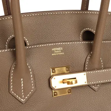 HERMÈS Hermes Shoulder Birkin Light 29 Etoupe Evercolor Gold Hardware | Thumbnail 7 HERMÈS Hermes Shoulder Birkin Light 29 Etoupe Evercolor Gold Hardware | Thumbnail 7