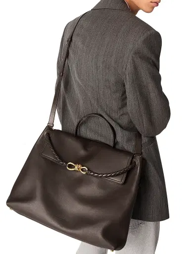 Bottega Veneta Women's Ciao Ciao Leather Top Handle Bag - Fondant | Thumbnail 4 Bottega Veneta Women's Ciao Ciao Leather Top Handle Bag - Fondant | Thumbnail 4