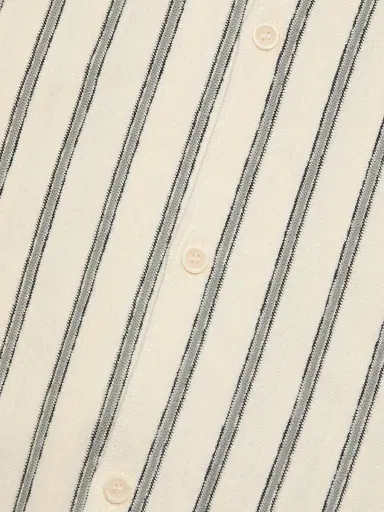 Vince Men's Striped Terry Cotton Cabana Shirt - Smock White - Size XXL | Thumbnail 7 Vince Men's Striped Terry Cotton Cabana Shirt - Smock White - Size XXL | Thumbnail 7