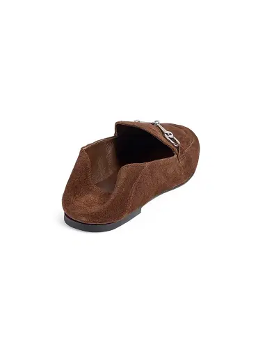 Gucci Women's Jordaan Suede Bit Loafers - Dark Brown | Thumbnail 3 Gucci Women's Jordaan Suede Bit Loafers - Dark Brown | Thumbnail 3