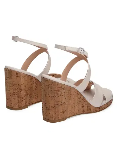 Stuart Weitzman Women's Alyssa 85MM Patent Leather Sandals - Linen | Thumbnail 3 Stuart Weitzman Women's Alyssa 85MM Patent Leather Sandals - Linen | Thumbnail 3