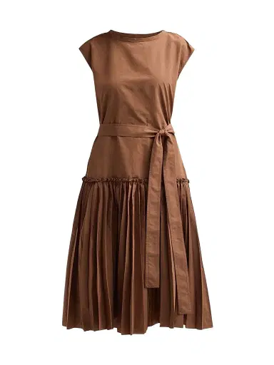 Kobi Halperin Women's Logan Pleated Drop-Waist Midi Dress | Thumbnail 1 Kobi Halperin Women's Logan Pleated Drop-Waist Midi Dress | Thumbnail 1