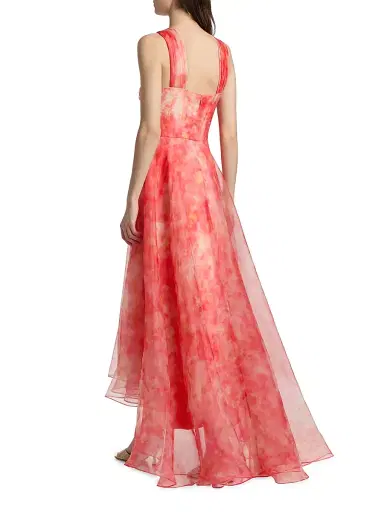 THEIA Women's Athena Organza High-Low Gown | Thumbnail 5 THEIA Women's Athena Organza High-Low Gown | Thumbnail 5