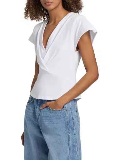 Isabel Marant Women's Nadrine Cotton Top - White | Thumbnail 4 Isabel Marant Women's Nadrine Cotton Top - White | Thumbnail 4