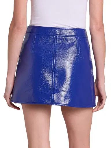 Courrèges Women's Vinyle Reedition Miniskirt - Mineral Blue | Thumbnail 5 Courrèges Women's Vinyle Reedition Miniskirt - Mineral Blue | Thumbnail 5