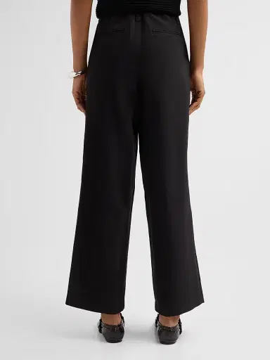 Issey Miyake Women's Fluttering Pleated Straight-Leg Ankle Pants - Black - Size Medium | Thumbnail 3 Issey Miyake Women's Fluttering Pleated Straight-Leg Ankle Pants - Black - Size Medium | Thumbnail 3