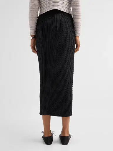Issey Miyake Women's Box Pleats Midi Skirt - Black - Size Small | Thumbnail 3 Issey Miyake Women's Box Pleats Midi Skirt - Black - Size Small | Thumbnail 3