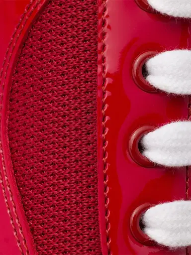 Prada Men's Patent Leather and Technical Fabric America's Cup Sneakers - Red - Size 6 | Thumbnail 5 Prada Men's Patent Leather and Technical Fabric America's Cup Sneakers - Red - Size 6 | Thumbnail 5