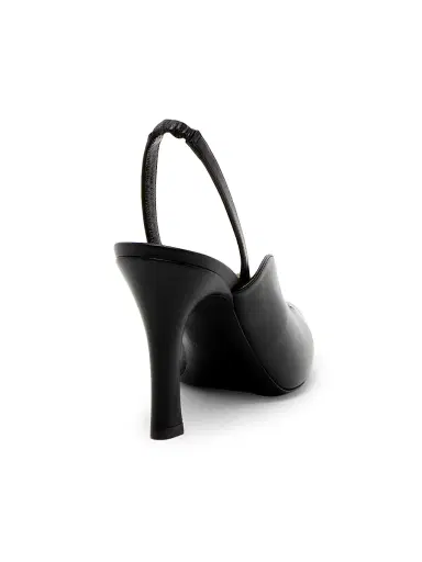 Versace Women's 90MM Medusa-Detail Leather Slingback Pumps - Black Gold | Thumbnail 3 Versace Women's 90MM Medusa-Detail Leather Slingback Pumps - Black Gold | Thumbnail 3