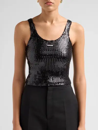 Ksubi Women's Higher Than Heaven Chloe Sequin Tank Top | Thumbnail 5 Ksubi Women's Higher Than Heaven Chloe Sequin Tank Top | Thumbnail 5