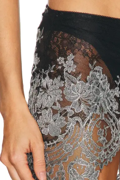 HAELO Metallic Lace Miniskirt | Thumbnail 6 HAELO Metallic Lace Miniskirt | Thumbnail 6