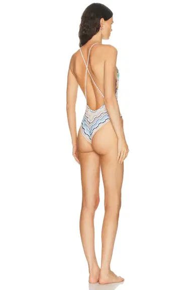 Missoni Deep V One Piece Swimsuit | Thumbnail 4 Missoni Deep V One Piece Swimsuit | Thumbnail 4