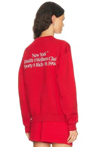 Sporty & Rich Modern Crewneck Sweatshirt | Thumbnail 1 Sporty & Rich Modern Crewneck Sweatshirt | Thumbnail 1
