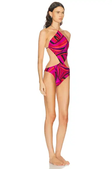 Pucci Lycra One Piece Costume Swimsuit | Thumbnail 2 Pucci Lycra One Piece Costume Swimsuit | Thumbnail 2