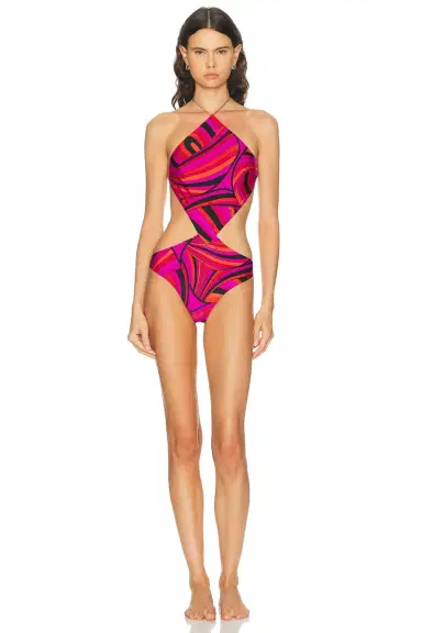 Pucci Lycra One Piece Costume Swimsuit | Thumbnail 1 Pucci Lycra One Piece Costume Swimsuit | Thumbnail 1