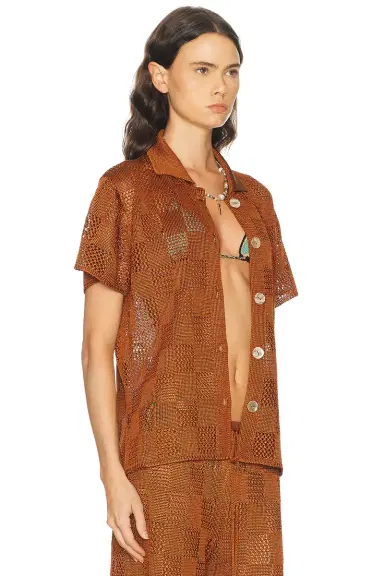 Calle Del Mar Checkers Short Sleeve Shirt | Thumbnail 2 Calle Del Mar Checkers Short Sleeve Shirt | Thumbnail 2