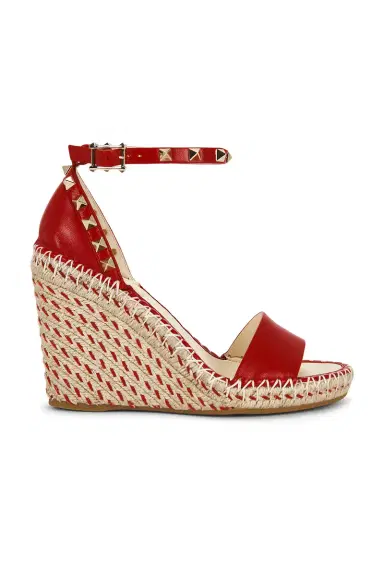Valentino Garavani Rockstud Double Wedge Espadrilles | Thumbnail 1 Valentino Garavani Rockstud Double Wedge Espadrilles | Thumbnail 1