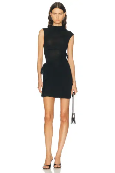 Helmut Lang Knot Mini Dress | Thumbnail 1 Helmut Lang Knot Mini Dress | Thumbnail 1