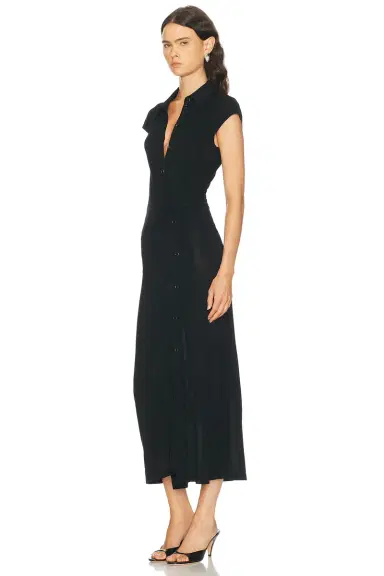 Helmut Lang Short Sleeve Twist Dress | Thumbnail 3 Helmut Lang Short Sleeve Twist Dress | Thumbnail 3