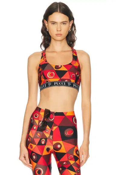PUCCI Lycra Sports Bra | Thumbnail 1 PUCCI Lycra Sports Bra | Thumbnail 1