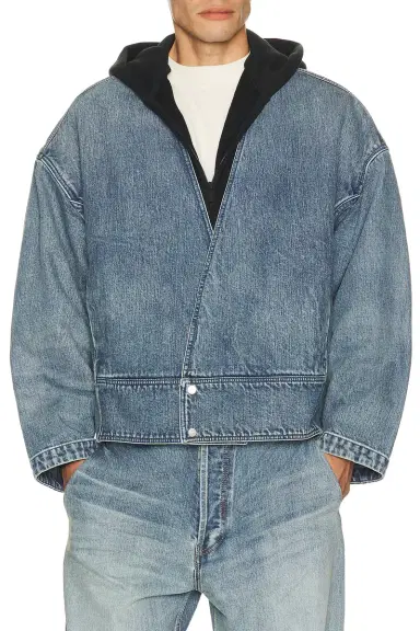 Fear of God Denim Lapelless Jacket | Thumbnail 1 Fear of God Denim Lapelless Jacket | Thumbnail 1