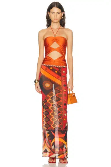 Pucci Tulle Long Skirt | Thumbnail 5 Pucci Tulle Long Skirt | Thumbnail 5