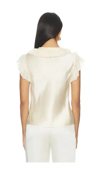 Ulla Johnson Ilyana Sleeveless Silk Top With Lace Up | Thumbnail 3 Ulla Johnson Ilyana Sleeveless Silk Top With Lace Up | Thumbnail 3