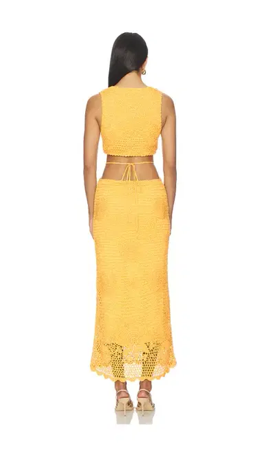 Simkhai Lyla Crochet Midi Dress | Thumbnail 3 Simkhai Lyla Crochet Midi Dress | Thumbnail 3
