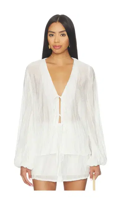 SNDYS Brandi Crinkle Tie Top | Thumbnail 1 SNDYS Brandi Crinkle Tie Top | Thumbnail 1