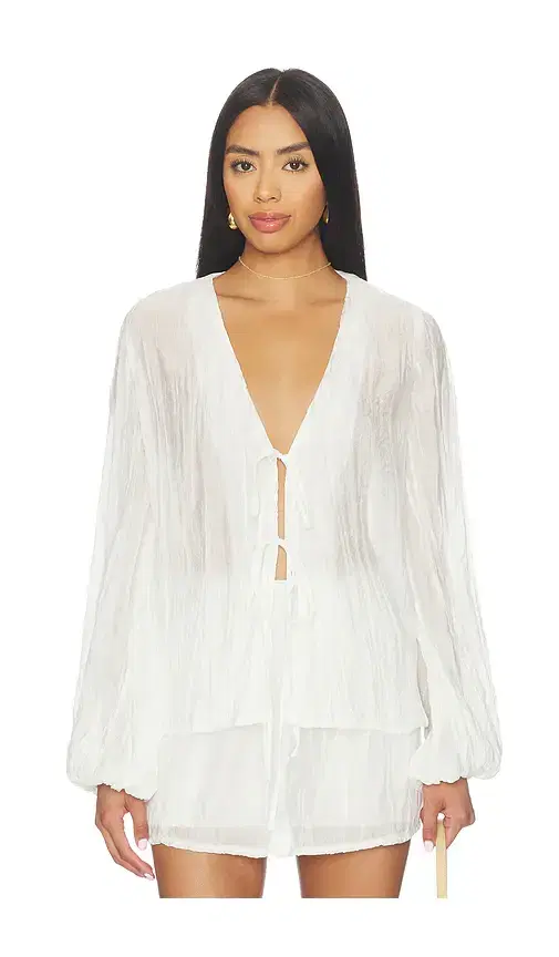 Brandi Crinkle Tie Top Brandi Crinkle Tie Top