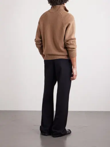 Tom Ford Wool and Cashmere-Blend Half-Zip Sweater - Men | Thumbnail 4 Tom Ford Wool and Cashmere-Blend Half-Zip Sweater - Men | Thumbnail 4