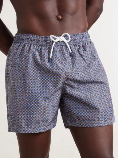 FEDELI Madeira Straight-Leg Short-Length Printed Swim Shorts - Men | Thumbnail 2 FEDELI Madeira Straight-Leg Short-Length Printed Swim Shorts - Men | Thumbnail 2
