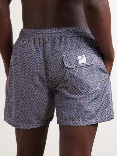 FEDELI Madeira Straight-Leg Short-Length Printed Swim Shorts - Men | Thumbnail 3 FEDELI Madeira Straight-Leg Short-Length Printed Swim Shorts - Men | Thumbnail 3