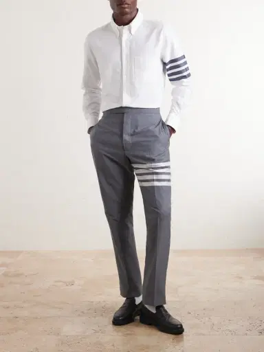 Thom Browne Striped Cotton Shirt - Men | Thumbnail 2 Thom Browne Striped Cotton Shirt - Men | Thumbnail 2